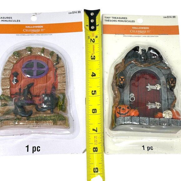 Halloween Haunted Door Miniatures Fairy Garden Lot Celebrate It Tiny Treasures - Picture 8 of 14